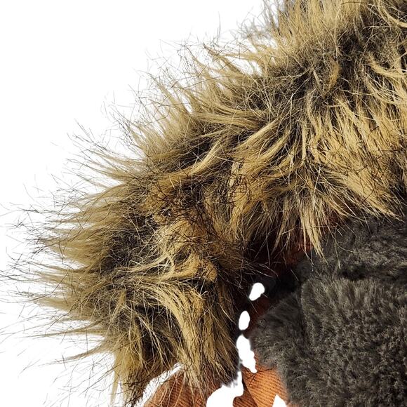 UNIVERSAL THREAD WOMENS CHORE PARKA COAT JACKET CANVAS FUR HOOD LINED SIZE XS - Picture 7 of 10